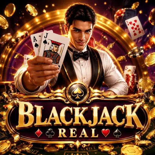 Mesa de blackjack ao vivo com dealer em estúdio