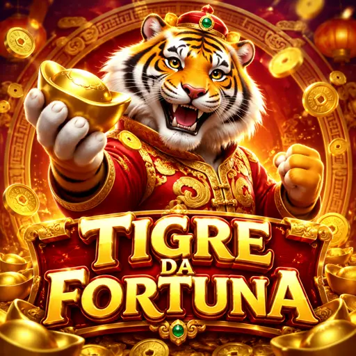 Cartão do slot Fortune Tiger com o tigre dourado
